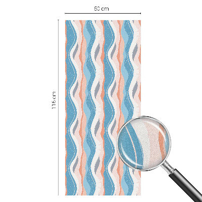 Mliječna folija za staklo vitraj Valoviti ritam