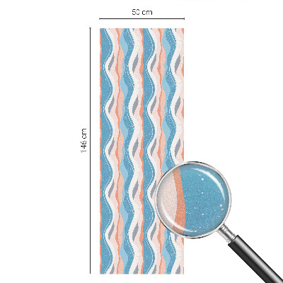 Mliječna folija za staklo vitraj Valoviti ritam