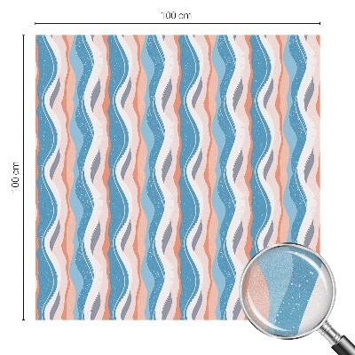 Mliječna folija za staklo vitraj Valoviti ritam