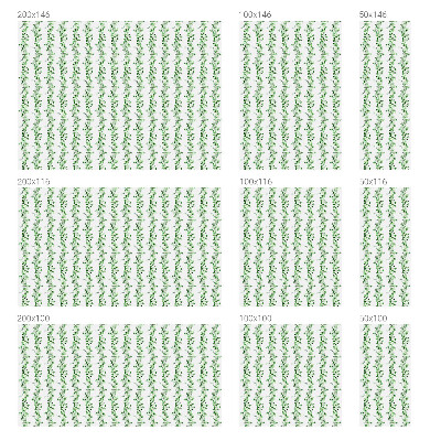 Dekorativna folija za staklo Zelene vijence