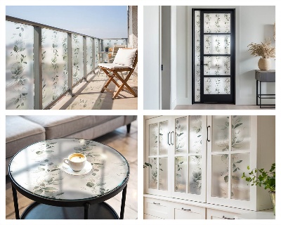 Folija za prozore zaštita od pogleda Biljni šarm