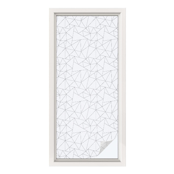 Mliječna folija za staklo vitraj Geometrijski uzorci