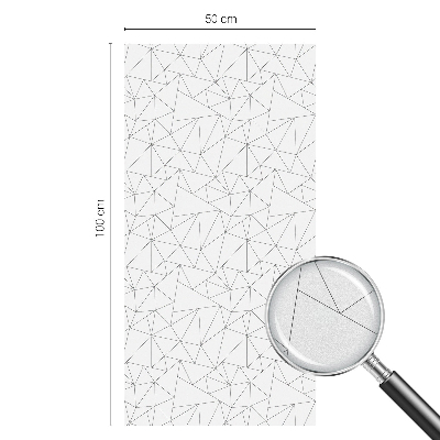 Mliječna folija za staklo vitraj Geometrijski uzorci