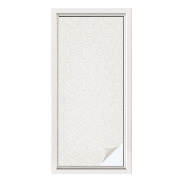 Mliječna folija za staklo vitraj Biljni ukras