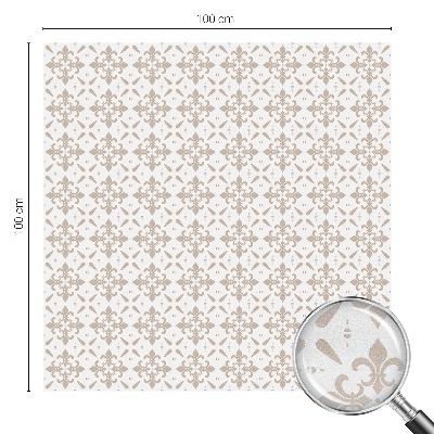 Mliječna folija za staklo vitraj Elegantni uzorci