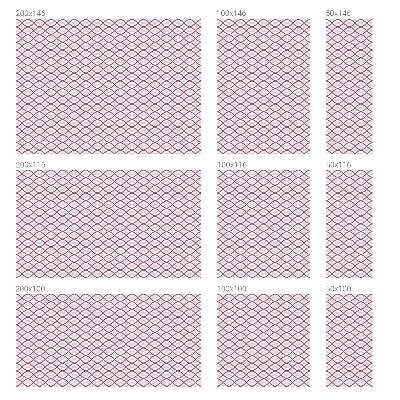 Dekorativna folija za staklo Ovalni oblici