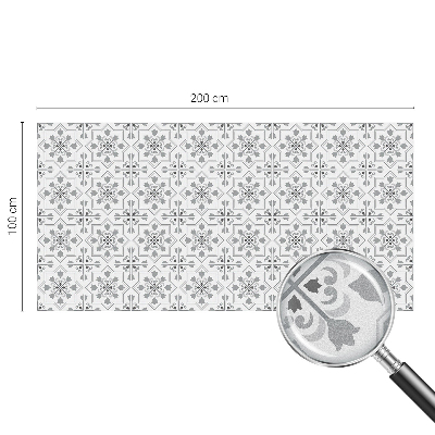 Mliječna folija za staklo vitraj Simetrični ornamenti