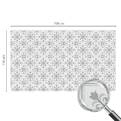 Mliječna folija za staklo vitraj Simetrični ornamenti