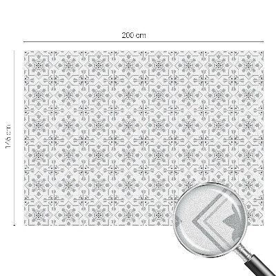 Mliječna folija za staklo vitraj Simetrični ornamenti