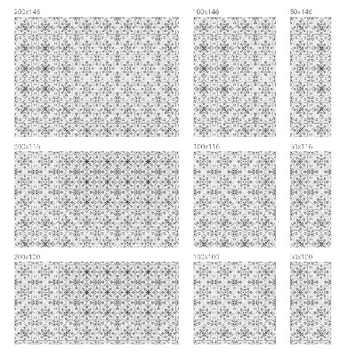 Mliječna folija za staklo vitraj Simetrični ornamenti