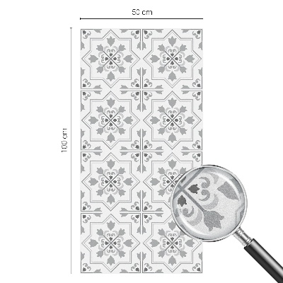 Mliječna folija za staklo vitraj Simetrični ornamenti