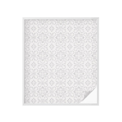 Samoljepljiva folija za staklo vitraj Biljni ukrasi