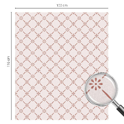 Mliječna folija za staklo vitraj Cvjetni uzorci