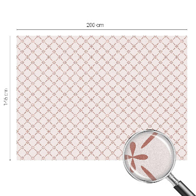 Mliječna folija za staklo vitraj Cvjetni uzorci