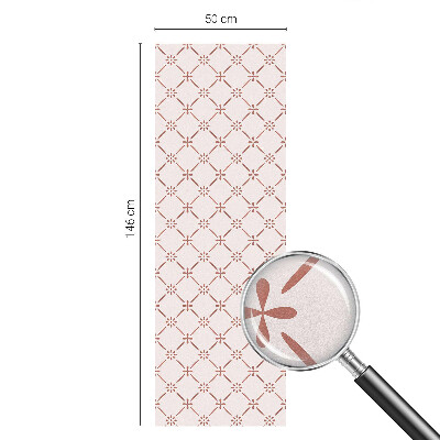 Mliječna folija za staklo vitraj Cvjetni uzorci