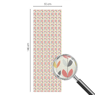 Mliječna folija za staklo vitraj Retro lišće