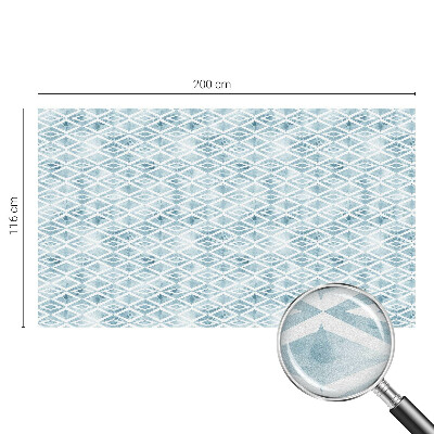 Mliječna folija za staklo vitraj Plavi rombovi