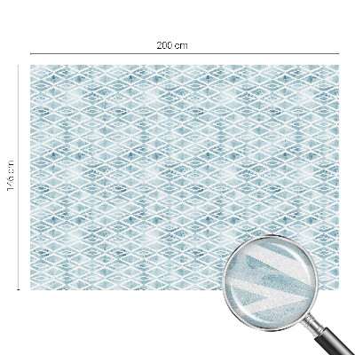 Mliječna folija za staklo vitraj Plavi rombovi