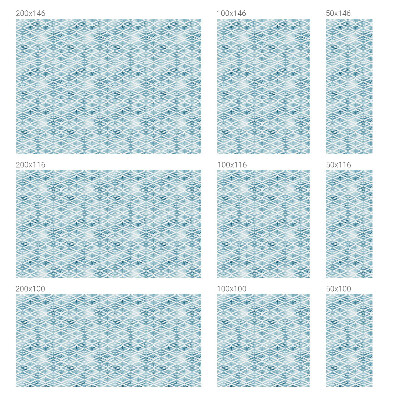 Mliječna folija za staklo vitraj Plavi rombovi