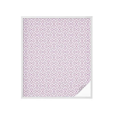 Mliječna folija za staklo vitraj Ljubičasti oblici