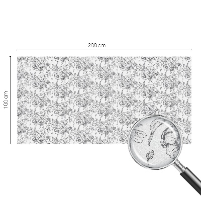 Samoljepljiva folija za staklo vitraj Cvjetna elegancija