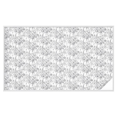 Samoljepljiva folija za staklo vitraj Cvjetna elegancija