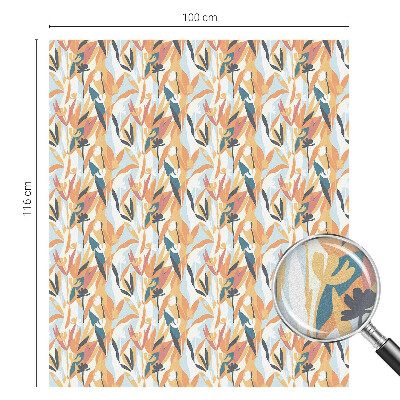 Mliječna folija za staklo vitraj Botanička energija