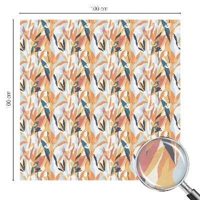 Mliječna folija za staklo vitraj Botanička energija