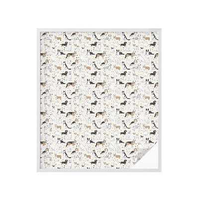 Samoljepljiva folija za staklo vitraj Uzorci pasa