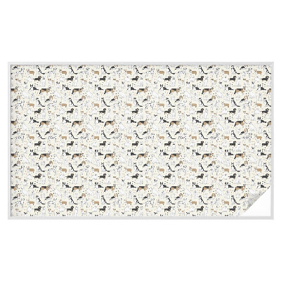 Samoljepljiva folija za staklo vitraj Uzorci pasa