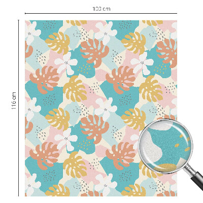 Mliječna folija za staklo vitraj Egzotična priroda