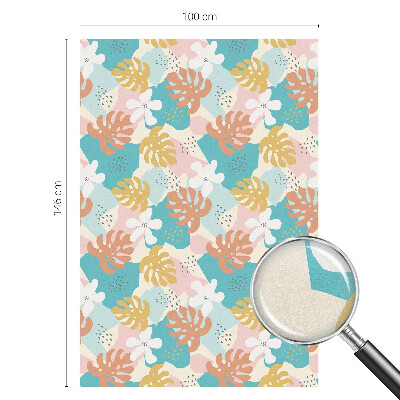 Mliječna folija za staklo vitraj Egzotična priroda