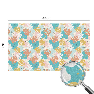 Mliječna folija za staklo vitraj Egzotična priroda