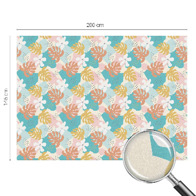 Mliječna folija za staklo vitraj Egzotična priroda