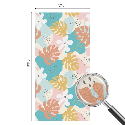 Mliječna folija za staklo vitraj Egzotična priroda