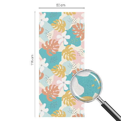 Mliječna folija za staklo vitraj Egzotična priroda