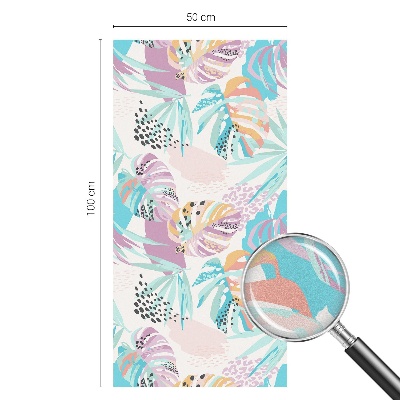 Samoljepljiva folija za staklo vitraj Apstraktna džungla