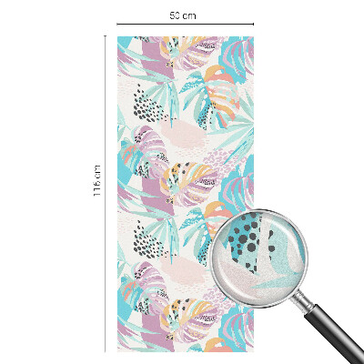 Samoljepljiva folija za staklo vitraj Apstraktna džungla