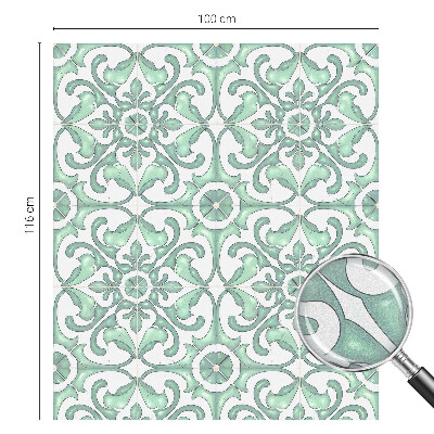 Samoljepljiva folija za staklo vitraj Zelena simetrija