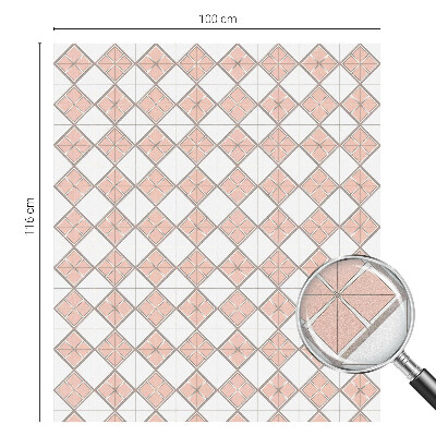 Samoljepljiva folija za staklo vitraj Geometrijski rombovi