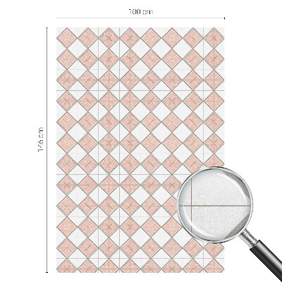 Samoljepljiva folija za staklo vitraj Geometrijski rombovi