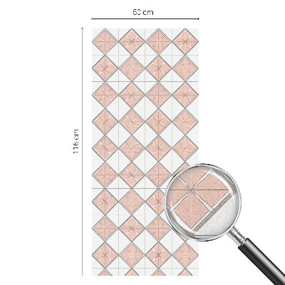 Samoljepljiva folija za staklo vitraj Geometrijski rombovi
