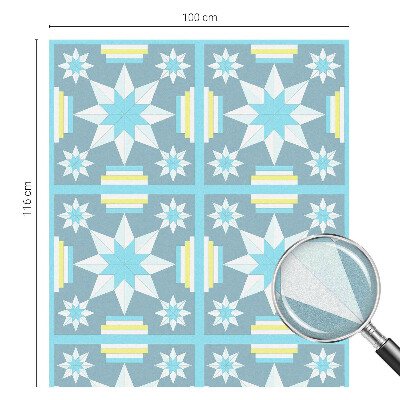 Mliječna folija za staklo vitraj Zvjezdani uzorak