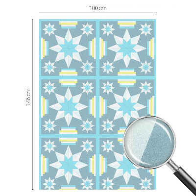 Mliječna folija za staklo vitraj Zvjezdani uzorak
