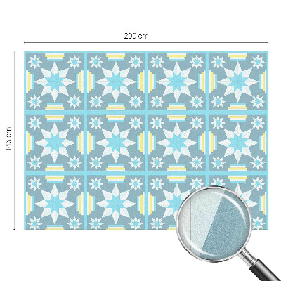 Mliječna folija za staklo vitraj Zvjezdani uzorak