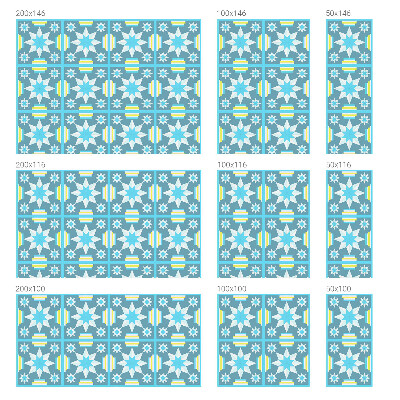 Mliječna folija za staklo vitraj Zvjezdani uzorak