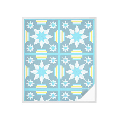 Mliječna folija za staklo vitraj Zvjezdani uzorak