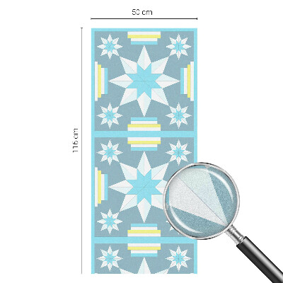 Mliječna folija za staklo vitraj Zvjezdani uzorak