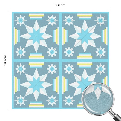 Mliječna folija za staklo vitraj Zvjezdani uzorak