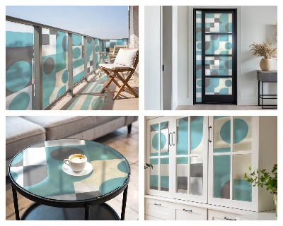 Dekorativna folija za staklo Geometrijski uzorci